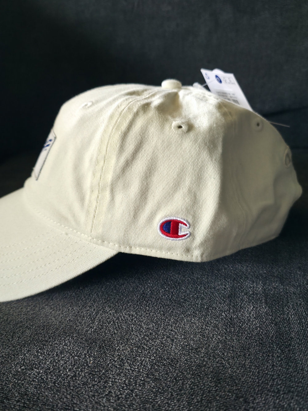 NWT Champion White New York Box Logo Dad Hat Adjustable Strapback - Picture 2 of 4